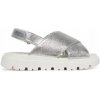 Primigi detské sandále z prírodnej kože strieborné, veľkosť 32
