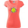 Tenisová loptička v triku - Dámske tričko Pure - 3XL ( Korálová )