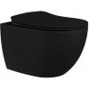 Creavit Free čierne wc s bidetovou tryskou