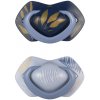 Canpol babies Cumlík silikónový symetrický Light touch GOLD 6-18m 2ks modrý