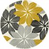Najkoberce Luna 501619/89935 Kvety medový 120 cm kruh