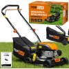BENZÍNOVÁ KOSAČKA NA TRÁVU TOP CUT BEZ POJAZDU 149CC 40CM 45L ĽAHKÁ, OBRATNÁ