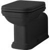WALDORF WC misa stojaca, 37x65cm, spodný/zadný odpad, čierna mat 411631