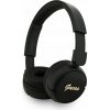Slúchadlá na uši Guess Bluetooth 5.3 s kovovým logom Script, čierne