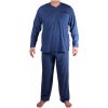 Franta froté pyžamo pánske hrejivé 3XL tmavo modrá