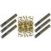 Párty konfety Sada 6 ks, 40 cm, zlaté metalické silvester 8595596318278