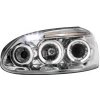 predné svetlá VW Golf V 03-09 Angel Eyes chróm