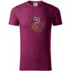 Yin & Yang strom - zima, leto - Tričko z organickej bavlny - 3XL ( Fuchsiová )