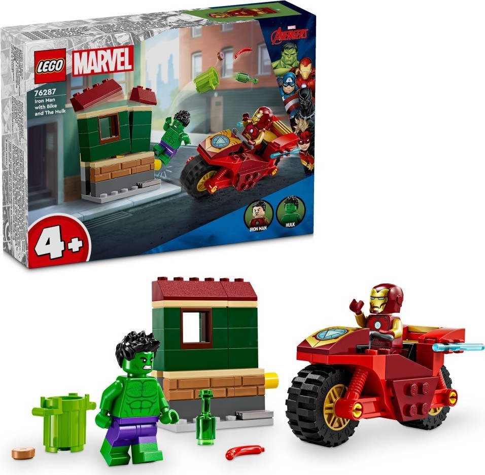 LEGO® Marvel 76287 Iron Man s motorkou a Hulk