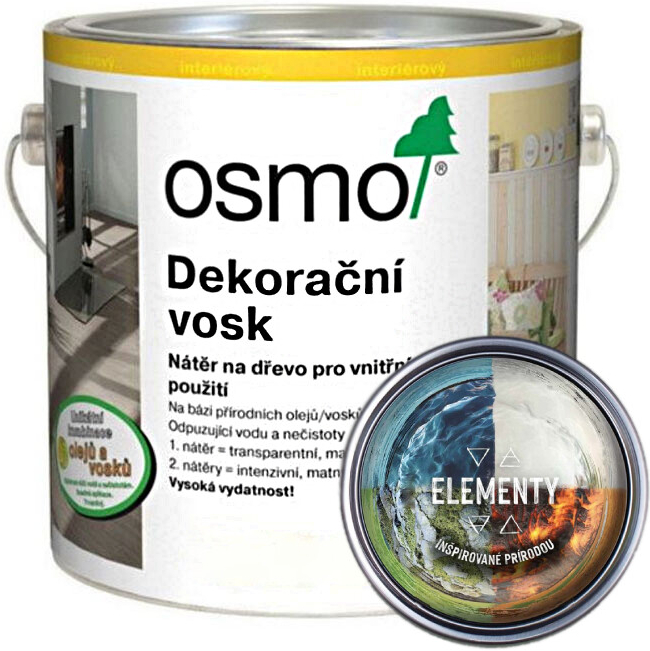 Osmo F90 Dekoračný vosk intenzívny Elementy 2,5 l Horľavá modrá