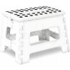 Skladací taburet - Biela/22 cm KP-39027