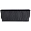 PROSPERPLAST RATOLLA P Truhlík podmiskou 39x15x14cm, ratan antracit DRL400P