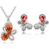 Austrian Crystal SW set Butterfly Orange