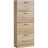 Autronic ABO-G1018 OAK Botník, mdf, hnedá, ABO-G1018 OAK