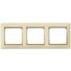 Legrand Valena - Trojnásobný rámik, béžová/zlatý prúžok - 774153