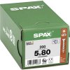 SPAX 1191010500805 skrutka do dreva 5 mm 80 mm T-STAR plus ocel WIROX 200 ks; 1191010500805
