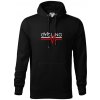 Cycling ekg - Mikina pánska Cape s kapucňou - 2XL ( Čierna )