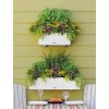 Kvetináč Lechuza Balconera Cottage biela so samozavlažovacím setom viac veľkostí 80 cm