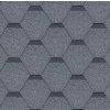 SHINGLAS Strešný asfaltový šindeľ ROCK HEXAGONAL sivá