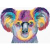 zuty Zuty - Maľovanie Podľa Čísel - Farebná Koala Na Bielom Pozadí, 40X50 Cm, Plátno+Rám (8596530073932)