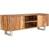 vidaXL TV stolík, sheeshamové drevo s medovým odtieňom 118x30x40 cm