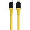Tactical Dátový kábel Fat Man USB-C/Lightning 1 m žltý