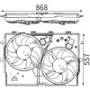 Ventilátor chladenia motora MAHLE ORIGINAL CFF 192 000S (CFF192000S)