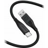 Swissten 71531010 dátový USB-C, 60W / 3A / 1x USB-A(M) / 1x USB-C(M), 1,5m, černý