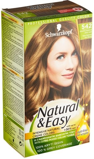 Schwarzkopf Natural & Easy prirodzene nádherná farba stredne popolavá 542  od 5,21 € - Heureka.sk