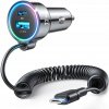 Nabíjačka do auta Joyroom 3 v 1 JR-CL07 60W 4.0A PD 3.0 QC 3.0 1x USB-A 1x USB-C s 1,6M káblom