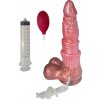 Striekacie fantasy dildo Red Dragon 24,5*6 cm - vrátane zámku Vacu Lock