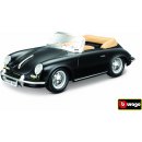 Bburago Porsche 356 B Cabriolet čierna 1:24