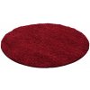 Najkoberce Shaggy Life červený - kruh 120 cm kruh