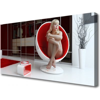 Obraz na plátne Izba nahá žena 100x50 cm