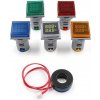 Panelový AC voltmeter/ ampérmeter 100A 50-500VAC - Modrá
