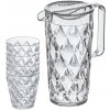KOZIOL CRYSTAL 1,6 l 4 poháre 0,2 l