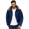 Cipo & Baxx pánska bunda CM120 NAVY BLUE