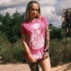 Yakuza dámske tričko Nun Urban Crew Neck GSB 25122 rose of sharon Farba: ružová, Veľkosti dámske: L