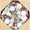 Veniec MagicHome Vianoce, prírodný, biely, adventný, 30 cm
