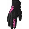 Dámske rukavice na motokros THOR SECTOR BLACK/PINK XL