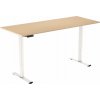 AlzaErgo Table ET2 Essential biely + doska 160 × 80 cm lamino breza