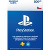 PlayStation el. peňaženka - 500 CZK - POUZE PRO ČESKÉ PSN ÚČTY, POUŽITELNÉ JEN NA ČESKÉM PSN ÚČTĚ
