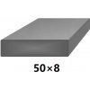 BranyPosuvne.sk Plochá plná oceľová tyč 50x8 mm (pásovina), bez povrchovej úpravy 3 m (J-P50x8-3)