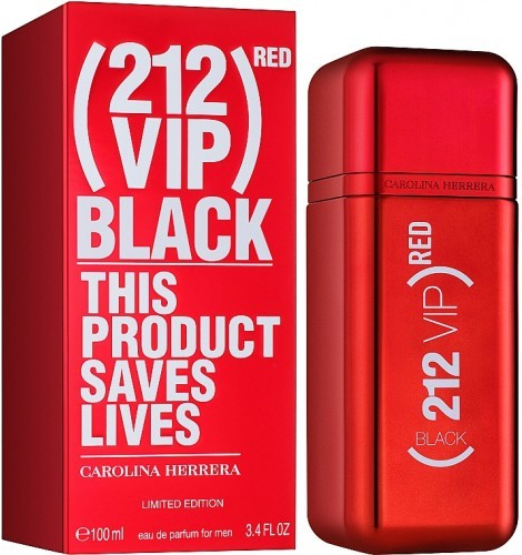 Carolina Herrera 212 VIP Black red L.E. parfumovaná voda pánska 100 ml