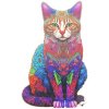 Kruzzel 22878 Drevené puzzle mačka 130 ks