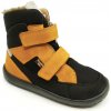 Froddo DETSKÉ BAREFOOT TOPÁNKY FRODDO UP TEX WINTER BLACK/ORANGE