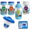 I.Základný set na bezchlórové ošetrenie vody (OXI tablety, pH-, pH+, Algicid ALG Blue 1l, tester, plavák)