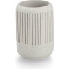 Hrnček na kefky, rebrovaný, cement, Ø 7 cm, ZELLER