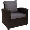 Golden Garden Podsedák na záhradný nábytok GG96 55/60/8cm + vankúš 55/50cm sivá