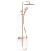 Sprchový systém TRES Over-Wall s termostatickou batériou ružové zlato mat 19038705OPM